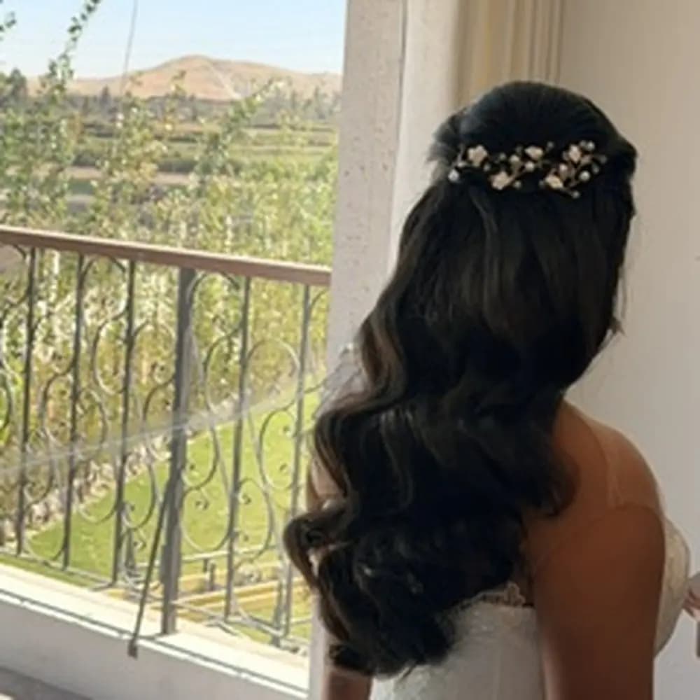Peinado de novia pelo suelto